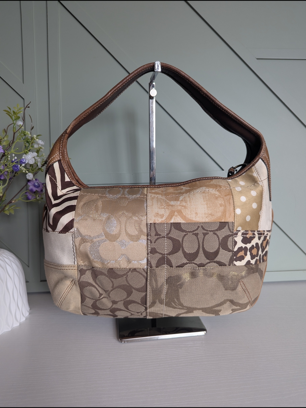 Coach Vintage  Ergo Signature Patchwork Hobo Bag, - Picture 5 of 13